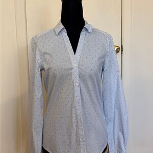 H&M Blue Striped Shirt with Dots